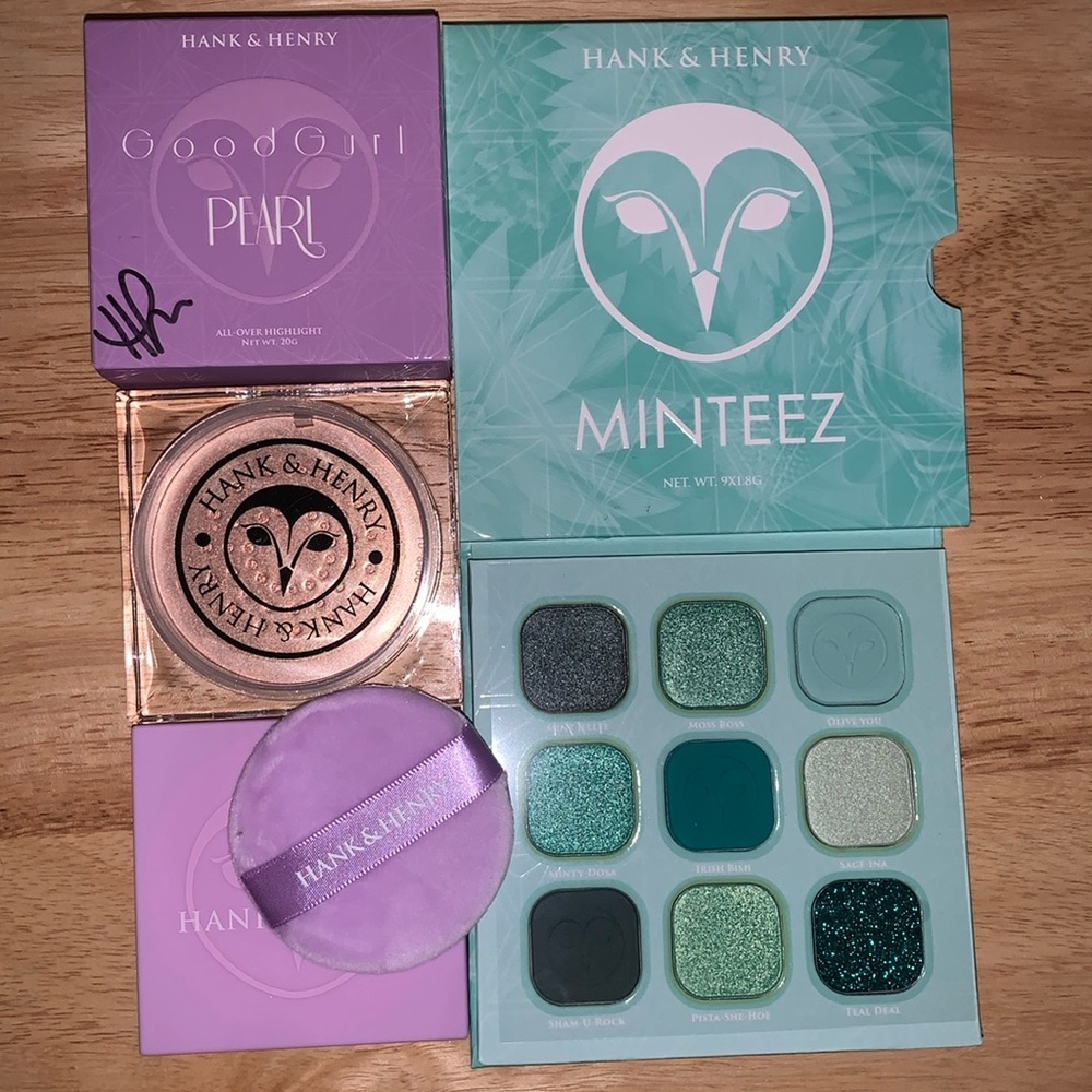 Hank & Henry Bundle! Highlighter and Eyeshadow Palette